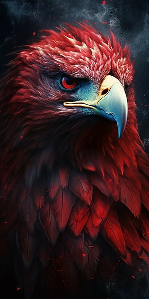 Bird . Eagle , Eagle artwork, Android nature, Red Eagle, HD phone wallpaper