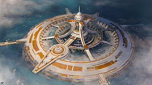 Ocean base, Sci Fi, Structure, HD wallpaper