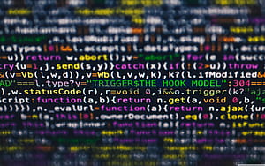 Computer Coding Screen Tilt Shift, Coding Meme, HD wallpaper