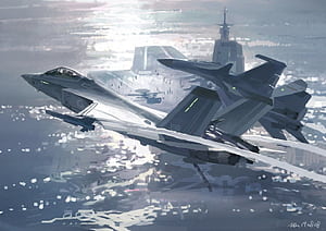 J 35 Carrier Based Stealth Fighter, Shenyang J-35, HD wallpaper