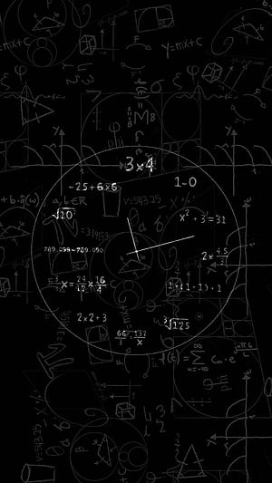 Math Clock iPhone, HD phone wallpaper