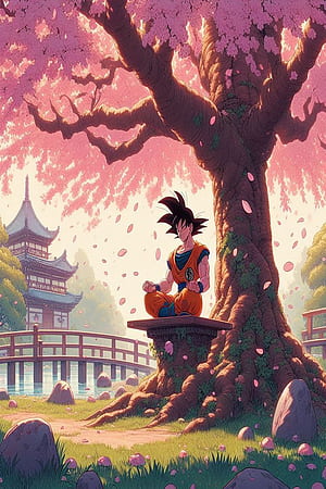 Goku Meditation. Goku Graphic, HD phone wallpaper