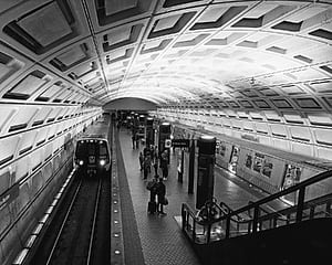 DC Metro, Washington DC Art, DC Wall Art, Black and White, graphy Print, Metro Station, HD wallpaper