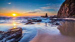 Jones Beach , Kiama Downs, Australia, Sunrise, HD wallpaper