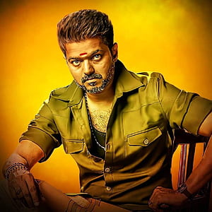 SIGNOOGLE Actor Vijay Thalapathy Bigil Rayappan Posters Wall Stickers For Walls Removable Of Home Decoration Boys Kids Study Living Room 12 x 12 Inch : Amazon.in: Home & Kitchen, HD phone wallpaper