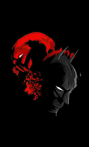 Amazing Red and Black for PC, Laptop and Phone, Batman In Red, HD phone wallpaper