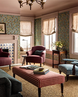 Heidi Caillier Design Cow Hollow SF Interior Design Cozy Snug William Morris, HD phone wallpaper