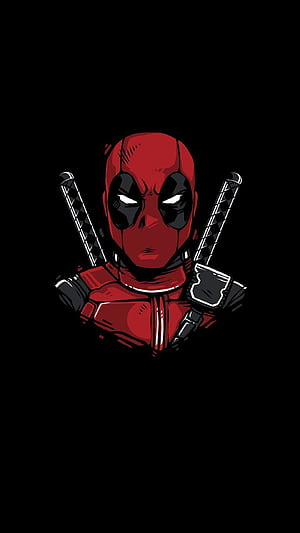Deadpool Amoled iPhone, HD phone wallpaper