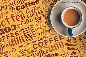 Coffee Cup Logo Pattern Vector, HD wallpaper