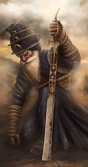 Quick Saves. Warrior tattoo, Guru pics, Great warrior, Nihang Singh, HD phone wallpaper