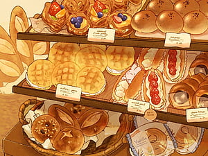 Anime Bakery, HD wallpaper
