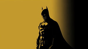 Batman In Yellow, batman, superheroes, artist, artwork, digital-art, HD wallpaper