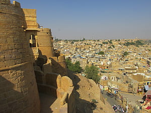 Jaisalmer Fort overlooking Jaisalmer, HD wallpaper