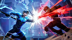Nightwing Vs Red Hood Only In Dc Dark Legion, dark-legion, nightwing, red-hood, games, 2025-games, ps4-games, ps5-games, video-games, HD wallpaper