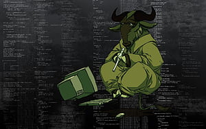 My New GNU Linux, HD wallpaper