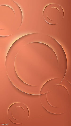 premium vector of Orange circles with drop shadow mobile phone. Pink pattern background, Drop shadow, phone, HD phone wallpaper