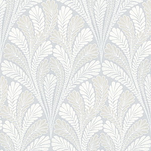 Shell Damask Blue, Shell Pattern, HD phone wallpaper