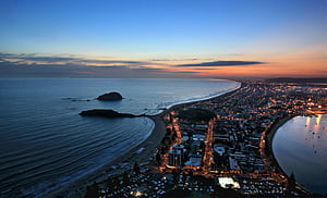 Bay's most popular holiday spots, Mount Maunganui, HD wallpaper