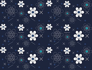 Flowers Pattern , pattern, flowers, texture, HD wallpaper