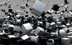 3D Objects, HD wallpaper