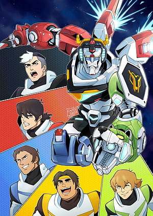 I enjoyed Voltron: Legendary Defender. So here's a fan art, HD phone wallpaper