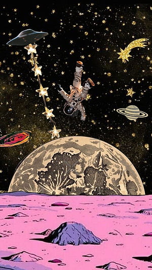 Space, Space Comic, HD phone wallpaper