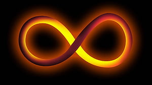 Infinity Symbol Glowing, Infinity Loop, HD wallpaper