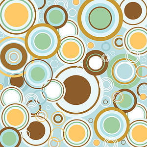 Retro Circles Vector Pattern Vector Art & Graphics, HD phone wallpaper