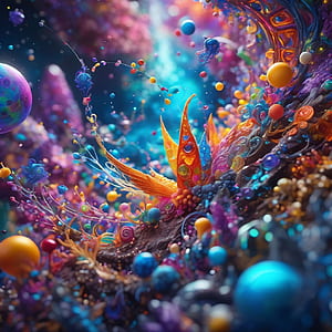 LSD visualisation, HD phone wallpaper