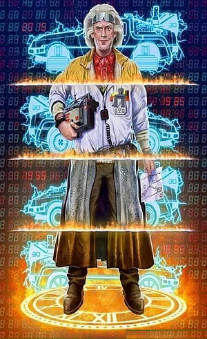 Doc Brown, back to the future, science, sci fi, phone, HD phone wallpaper