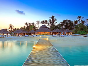 Maldive Islands Resort Ultra, Beach Hotel, HD wallpaper