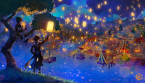 Aesthetic Genshin, HD wallpaper