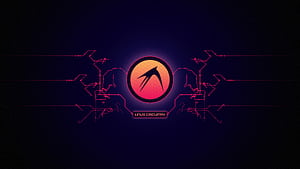Linux and Background, Kali Linux Logo, HD wallpaper