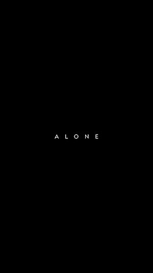 Alone Text, HD phone wallpaper