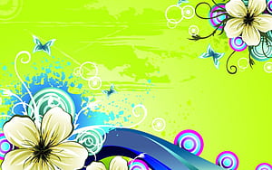 : Vector Flowers, HD wallpaper