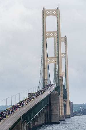 Mackinac Bridge Walk Archives. Mackinac Bridge Authority, HD phone wallpaper