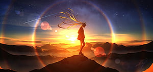 Hatsune Miku Ethereal Glow, hatsune-miku, anime-girl, anime, artist, artwork, digital-art, pixiv, HD wallpaper