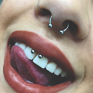 Smiling Piercing, HD phone wallpaper