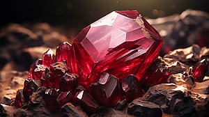 Ruby Gemstone, Ruby Red, HD wallpaper