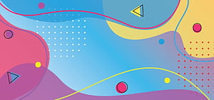 colorful wave geometry background. abstract gradient liquid for web banner, social media, presentation, 1920X900, HD wallpaper