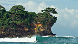 Surfing in East Java, Java, HD wallpaper