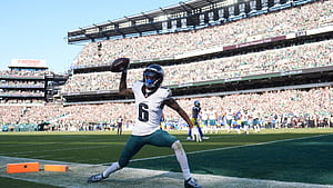Jordan Davis Seals Eagles' 33 26 Thrilling Win Over Rams With Philly's 2nd Blocked FG Of 4th Quarter, HD wallpaper