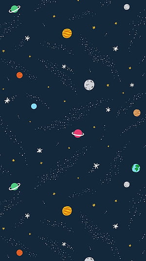 Planet Pattern Space iPhone, HD phone wallpaper