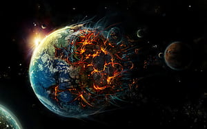 Earth Exploding, HD wallpaper