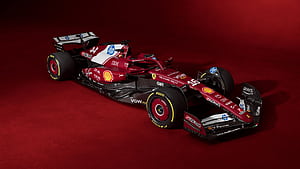 Ferrari SF 25 , , Red Background,, Ferrari SF-25, HD wallpaper