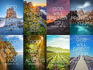 PARODY ART PRINTS 20 God Series Verse Landscape graphy Aesthetic Collage Kit, Teen Room Wall Decor, College Dorm Decor, Christian Inspirational Gift, Professional : Home & Kitchen, HD wallpaper