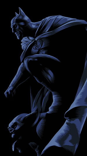 Batman , AMOLED, DC Superheroes, DC Comics, DC Android, HD phone wallpaper