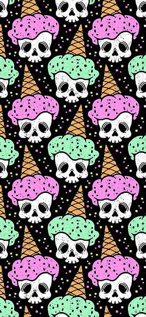 Pastel Goth, Gothic Pattern, HD phone wallpaper