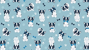 Dog Pattern, HD wallpaper