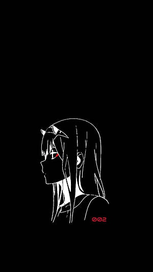 Zero Two Black, HD phone wallpaper